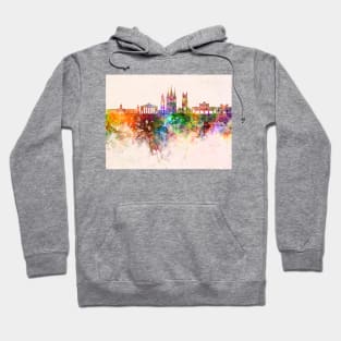 Cork skyline in watercolor background Hoodie